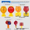 Custom Solar-Powered LED Red/Blue Flashing Traffic Lights for Road Construction and Barrier Safety