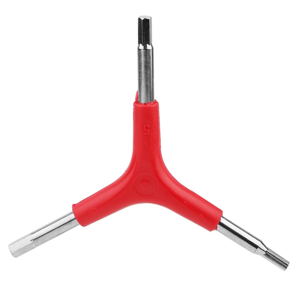 4PCS Lightweight Three Way Hex Wrench Y-Shaped Inner Hex Wrench Bike Hex Wrench  Cycling Repair