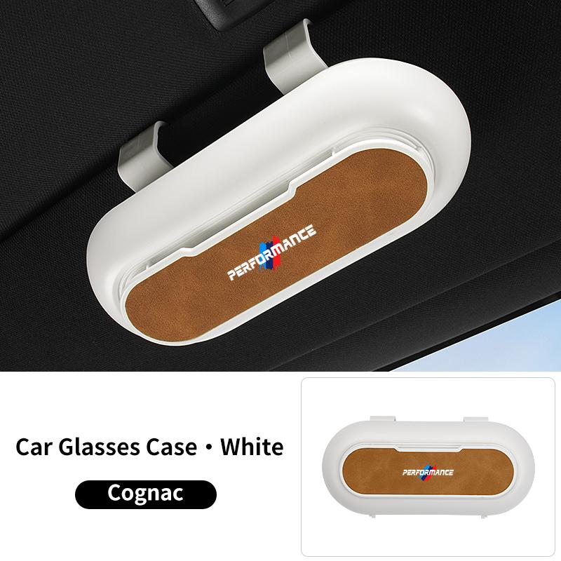 

2025 Hot Car Sun Visor Clip Glasses Cards Case Auto Sunglasses Visor Glasses Holder For BMW X1 X3 X5 X7 F15 F16 F30 F48 G01 G02