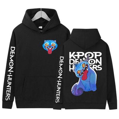 Sweat à capuche Demon Hunters Mignon Drôle K-pop Film Cosplay Manches Longues Sweat-shirts Mode Unisexe Haute Qualité Polaire Hoodies Streetwear