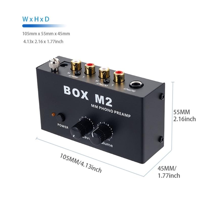 Phono Turntable Preamp Small Electronic Sound Stereo Phonograph Preamplifier Low Frequency Equipment Accessories