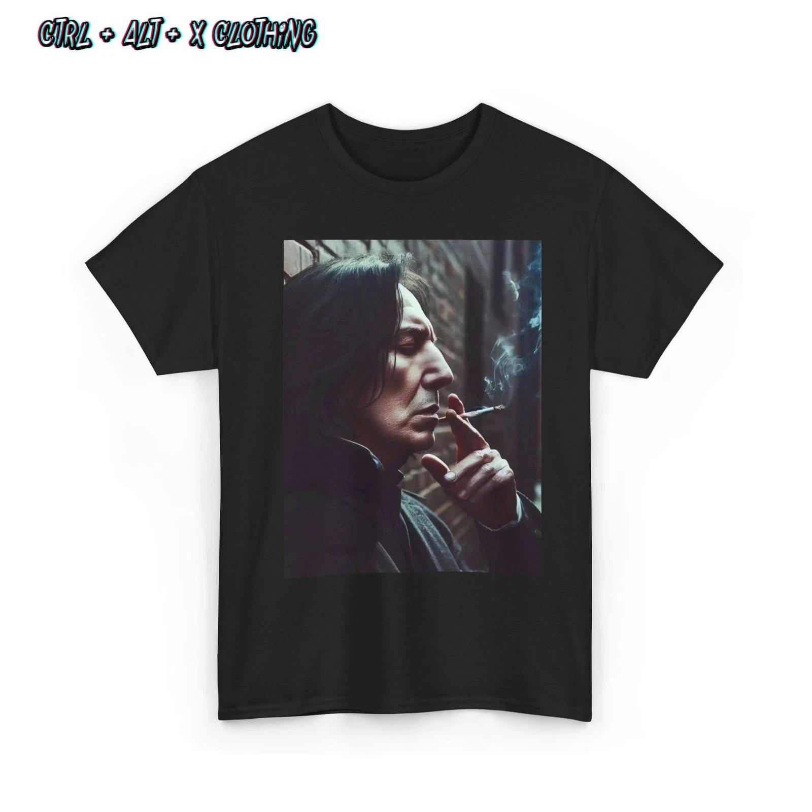 Severus Snape Smoking T-Shirt, Harry Potter Fan Gift, Hogwarts Tee, Wizard S