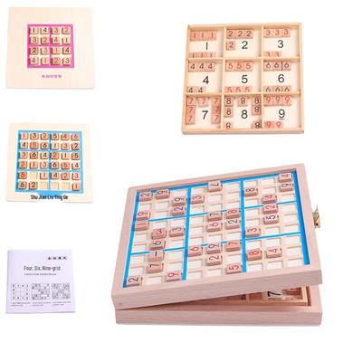 Children's Wooden Flip-Cover Sudoku Puzzle