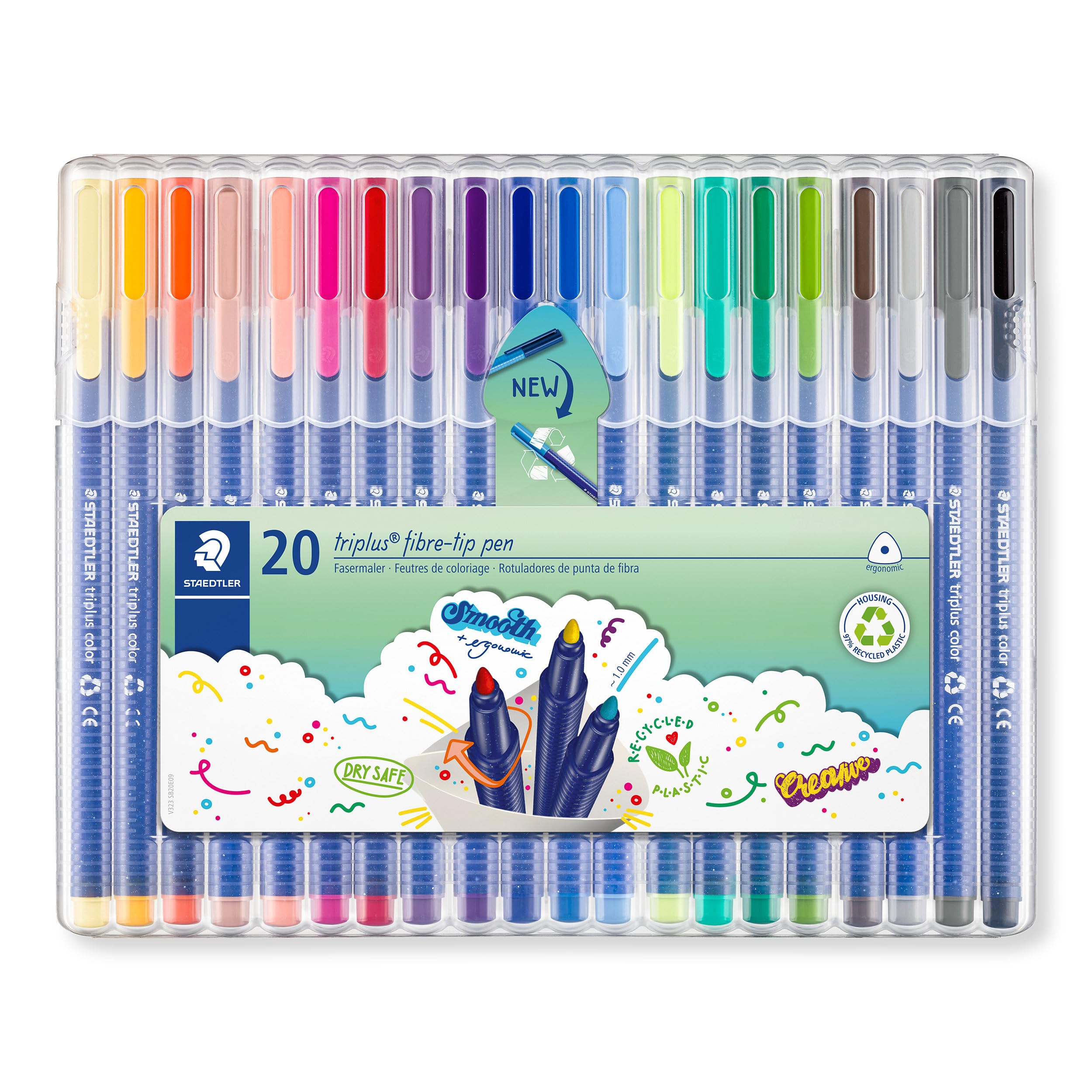 

STAEDTLER Triplus Pen 20 323 SB20 Water-Based Set, Colors,