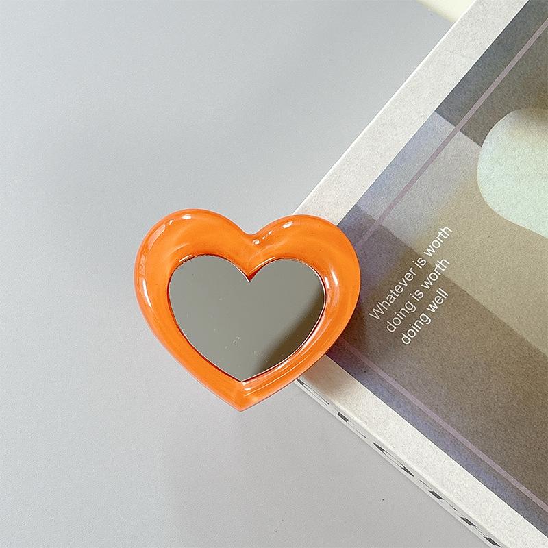 Mirror Airbag Holder Mobile Phone Mirror Sticker Air Cushion Desktop Folding Retractable Ring Sticker Love Makeup Mirror