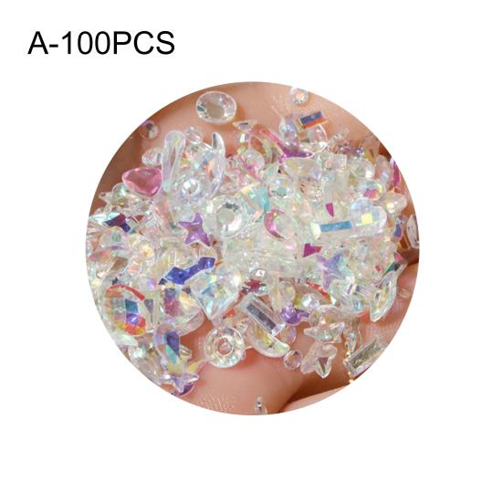 1 Box Great Shiny Visual Effect Multiple Styles Nail Decoration 3D Luxury Art Decorations Manicure Design Accessories