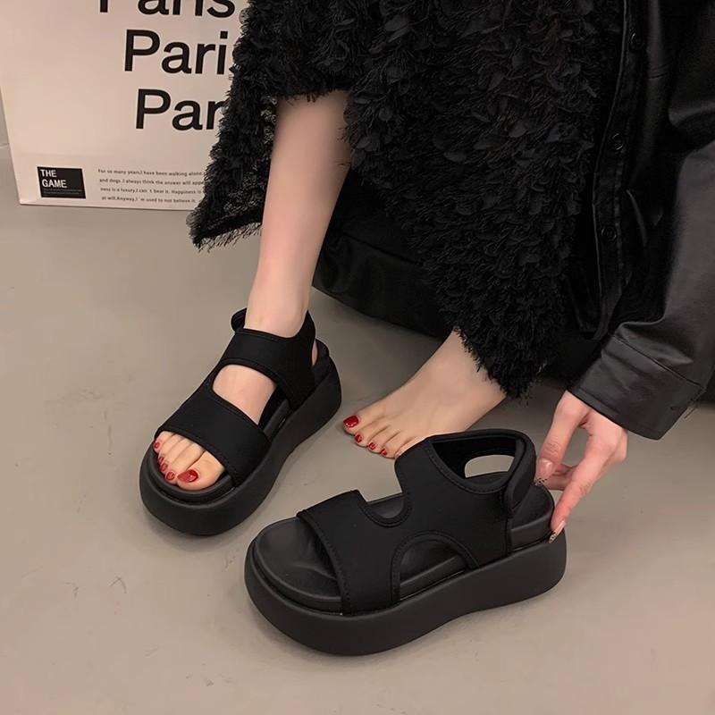 Platform Sandals Women's Summer New Small Height Increase Muffin Shoes Sports Beach Shoes