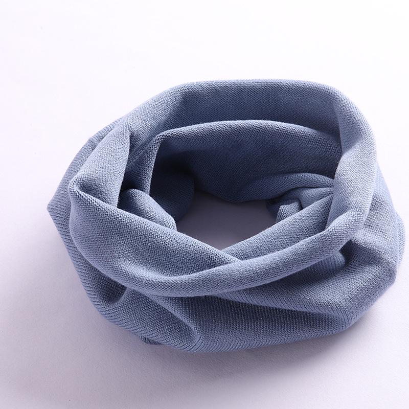 Unisex Spring & Autumn Knitted Neck Warmer Snood Pullover - Solid Color, Cold-Proof, Versatile