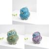 Natural Crystal Owl Car Ornament For Office Desk Decor Gift For Kids