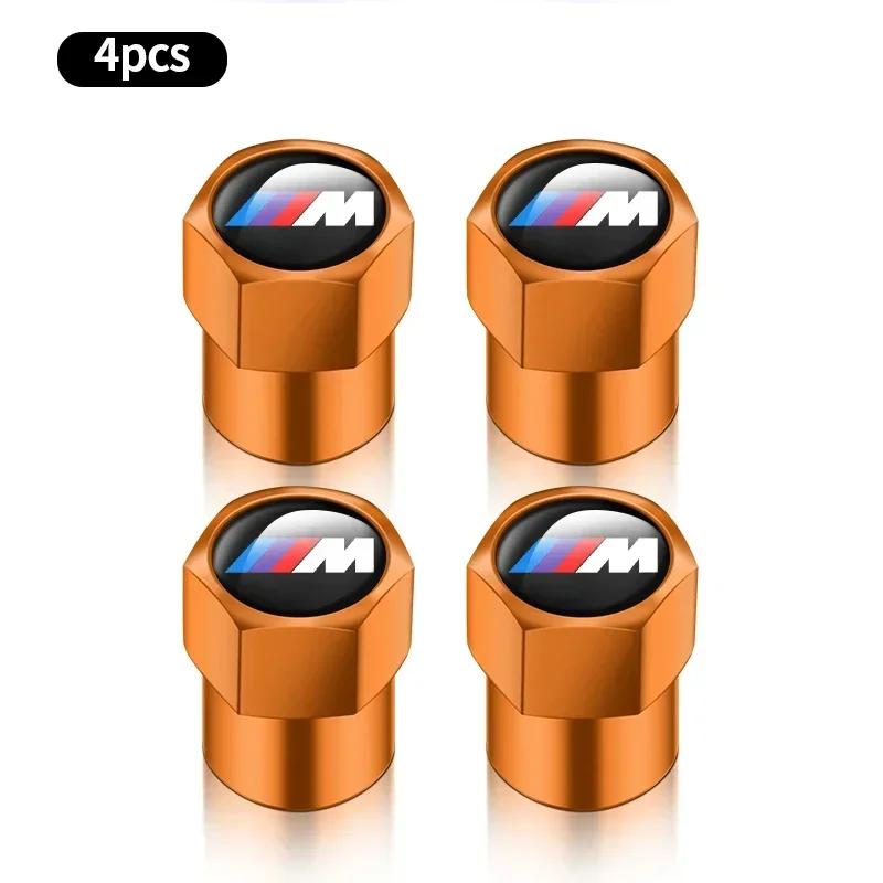 4 Pezzi Styling Auto Tappi Valvola a Vite per Pneumatici Ruote Emblema Per BMW M E81 E90 E92 E93 F30 E60 E61 F07 F10 F18 F12 X2 Serie 3 4 5 6 7
