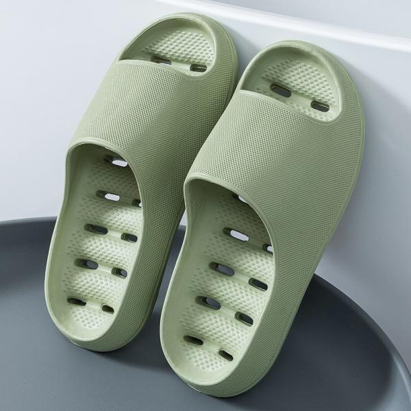EVA Anti Slip Sole Leaking Slippers for Men's Indoor Home Soft Sole, Hollowed Out Quick Drying Hotel Bathroom Slippers