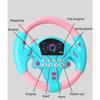 Eletric Simulation Steering Wheel Toy Simulate Driving Car Light Sound Musical Baby Kids Educational Vocal Toys  for Children