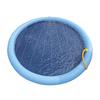 Dog Splash Pad Anti-Slip Sprinkler Dog Pool with Flying Disc Toy Outdoor Leakproof Water Play Mat Family Backyard Water Toy