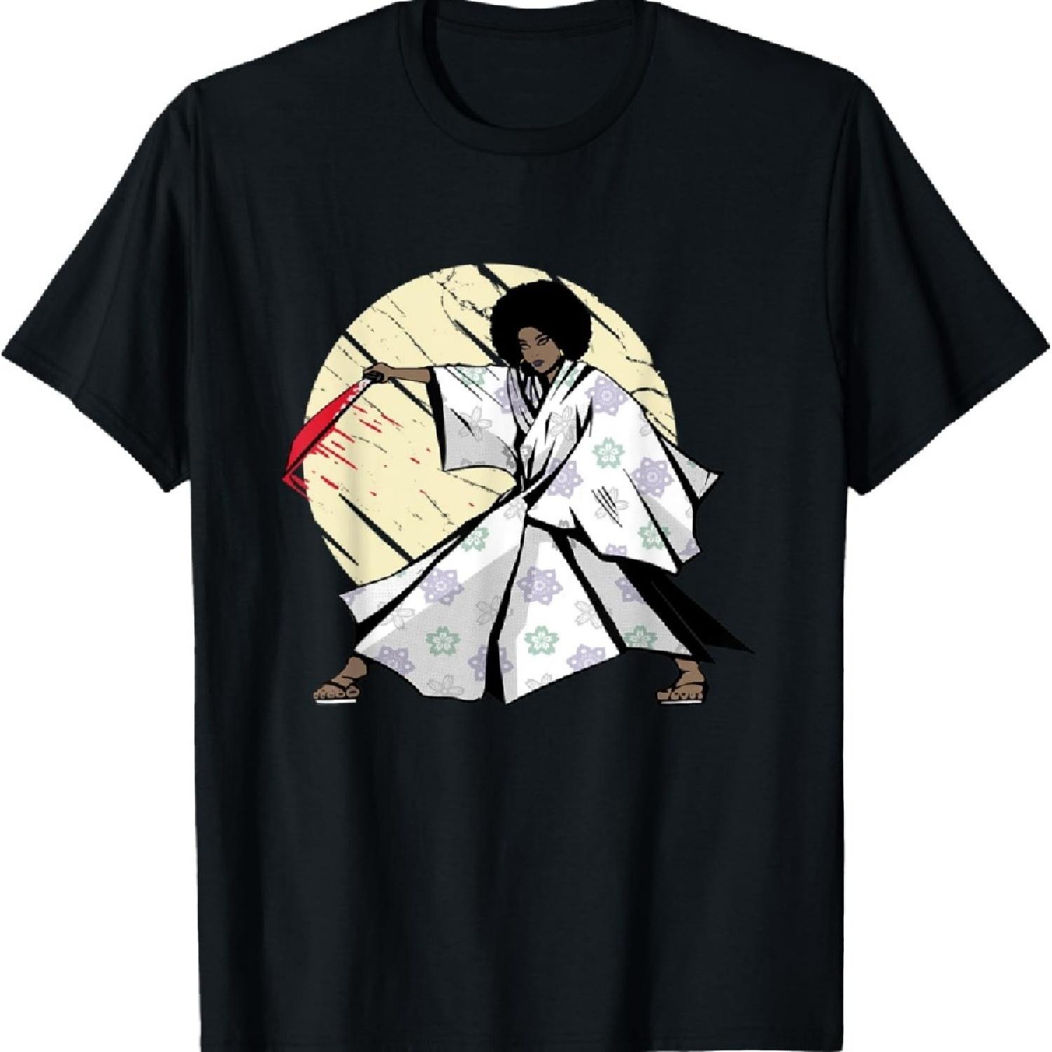 

Afro Female Samurai Black Warrior T-Shirt XXXXXL чёрный