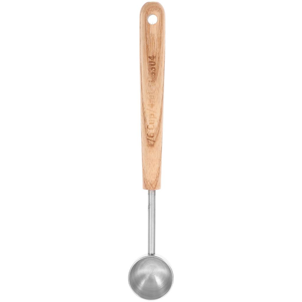 Stainless Steel Coffee Measuring Spoon Wood Handle 8ml Silver Finish Accurate Baking Powdered Milk Scoop Measure Cups