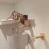 Cat Wall Mounted Furniture Floating Shelf With Cat Scratching Post Climbing Perches Hammock Wall Steps For Sleeping Playing Rest