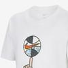Nike SS23 High Basketball Series T-Shirt Legend CHBL Logo Print Round Neck Casual Quick-Dry Short Sleeve Kids Tops White HF6166100