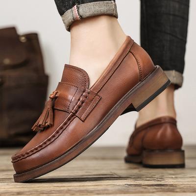 Mode Hohe Qualität Handgefertigt Herren Slipper Modedesign Freizeitschuhe Mokassin Herren Bürokleid Flats Echtes Leder Slip-on Herrenschuhe