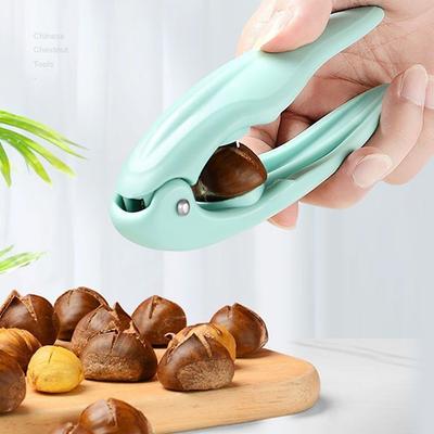 Stainless Steel Multifunctional Chestnut Clip Machine Nutcracker Opener Tool Nuts Walnut Cutter Sheller Chestnut Shelling Cutter