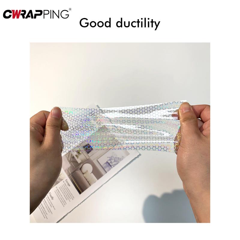 CarHeadlights Taillight  Laser Honeycomb Lamp Vinyl Wrap Fog Light Taillight Stickers Automobile Headlight Tint Waterproof Films