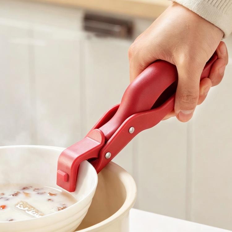 

LsCook Household Anti-Scald Dish Clip Kitchen Non-Slip Insulated Plate Holder красный