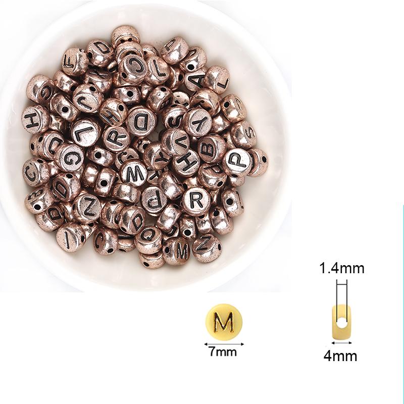 100pcs/Lot Mixed Round Flat Acrylic Letter Beads Alphabet Digital Cube Loose Spacer Beads For Jewelry Making Diy Bracelet