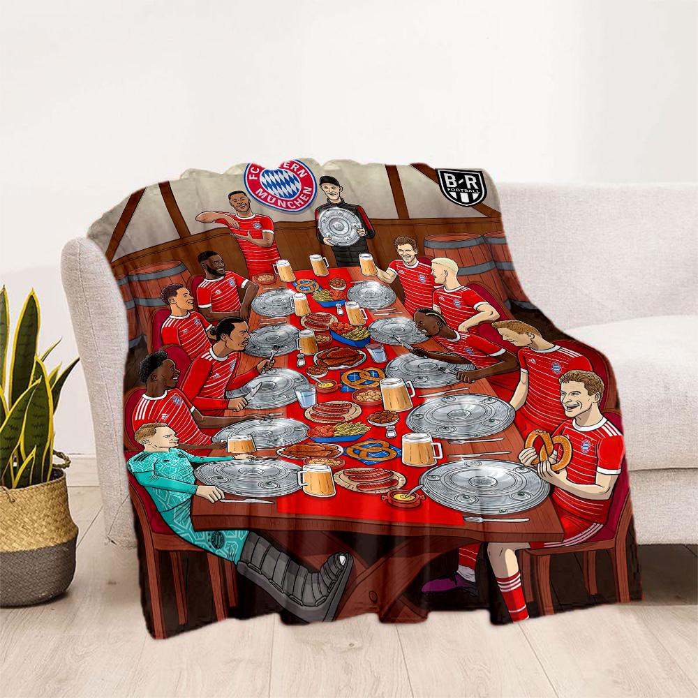 Bayern Munich Blanket Durable Comfort Perfect for Bed Sofa Office for All Seasons Warmthful Decor Perfect Gift for Relatives and Friends