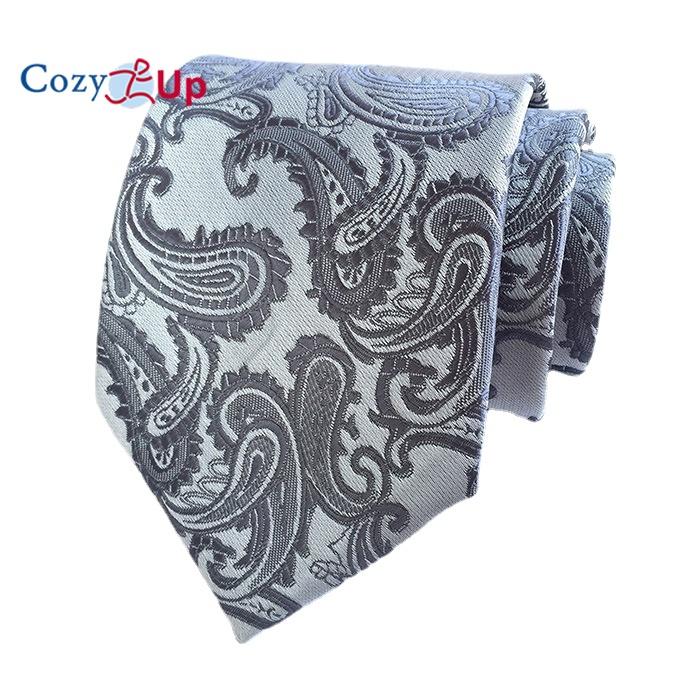 Cozy Up 3.15"(8cm) Fashion Striped PaisleyTies Men Plaid Flower Necktie for Wedding