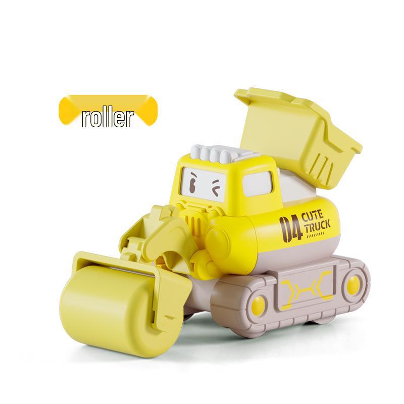 Children's Inertial Excavator Toy Car Set - Durable Construction Vehicle Model