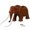 MOC Animals Building Block Goat Sheep Parrot Otter Cow Dog Pet Cat Panda Leopard Tiger Pig Zoo Deer Bear Eagle Bricks Toys Gift