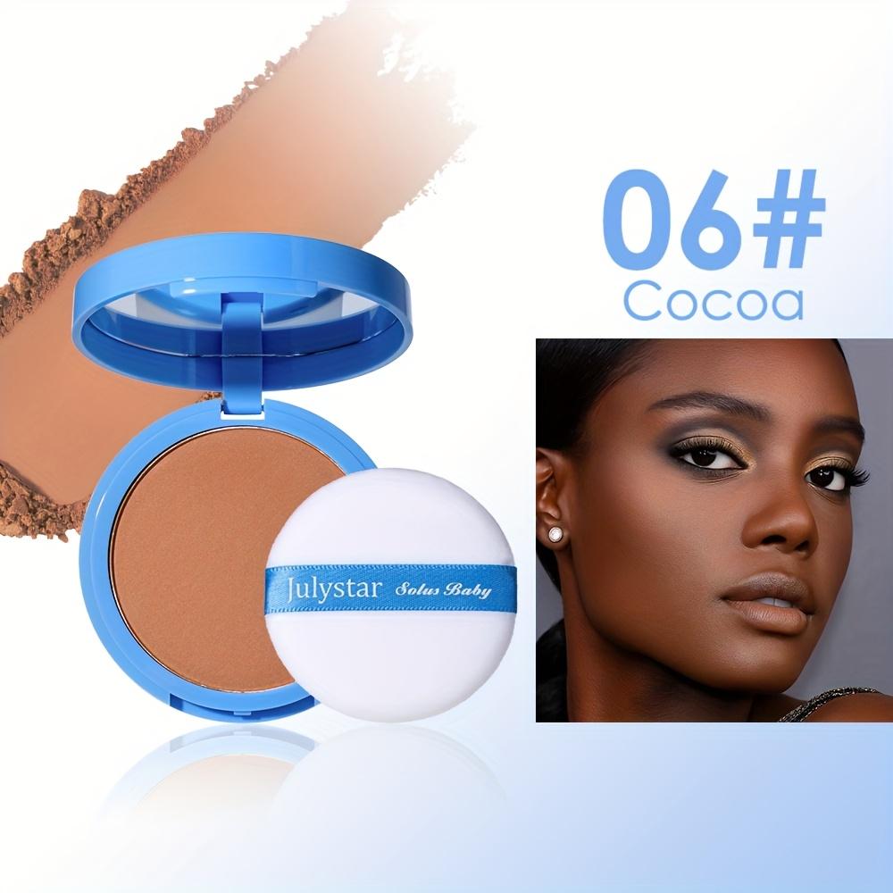 JULYSTAR Matte Face Setting Powder Oil-control Lightweight Radiant Foundation Pressed Powder Face Full Coverage Makeup Cosmetic