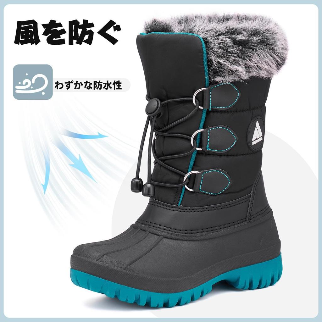 Mishansha Snow Boots for Boys and Cold Winter Boots for Outdoor Perfect for and Playing in the Size Kids' Girls, Fleece-Lined, Weather, Non-Slip,