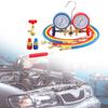 Professional AC Refrigerants Manifold Gauge For Precise Pressure Measurement In HVAC Systems Diagnostic Tool With Hose