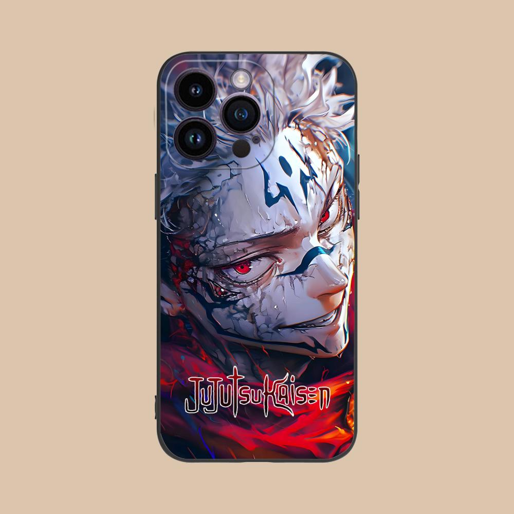 Jujutsu Kaisen Sukuna Mobile Phone Case for iPhone 17 16 15 14 13 12 11 X XR XS 8 7 Air Pro Max Plus Mini Colorful Cover Pretty