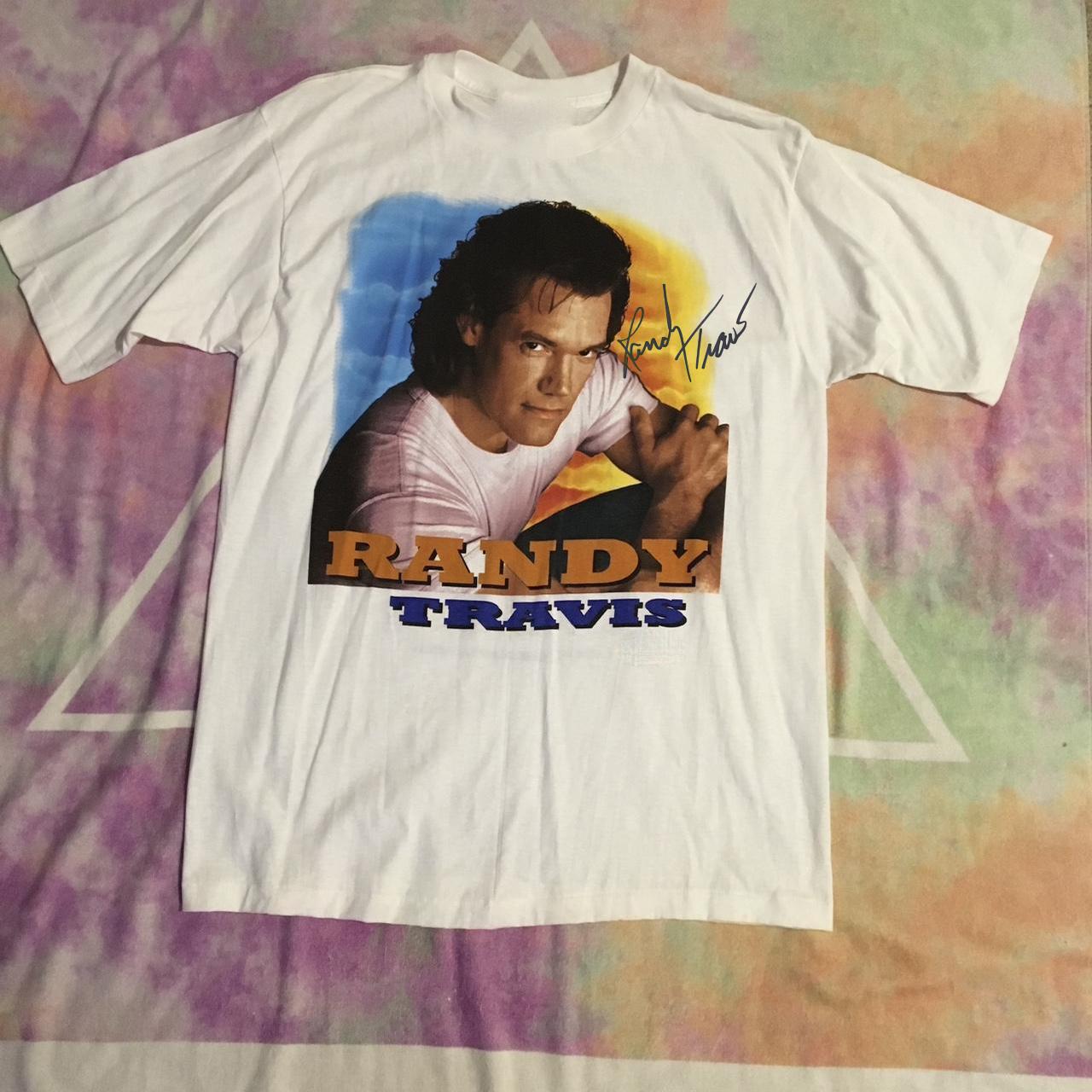 Randy Travis Music Concert Tour Heavy Cotton White All Size Unisex Shirt AG045 S разноцветный