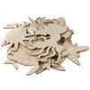 30 Pieces Sea Animals Unfinished Wood DIY Craft Sea Animals Unpainted Wood Slices Octopus Whale Dolphin Seahorse Fish Wooden Painting Birthday