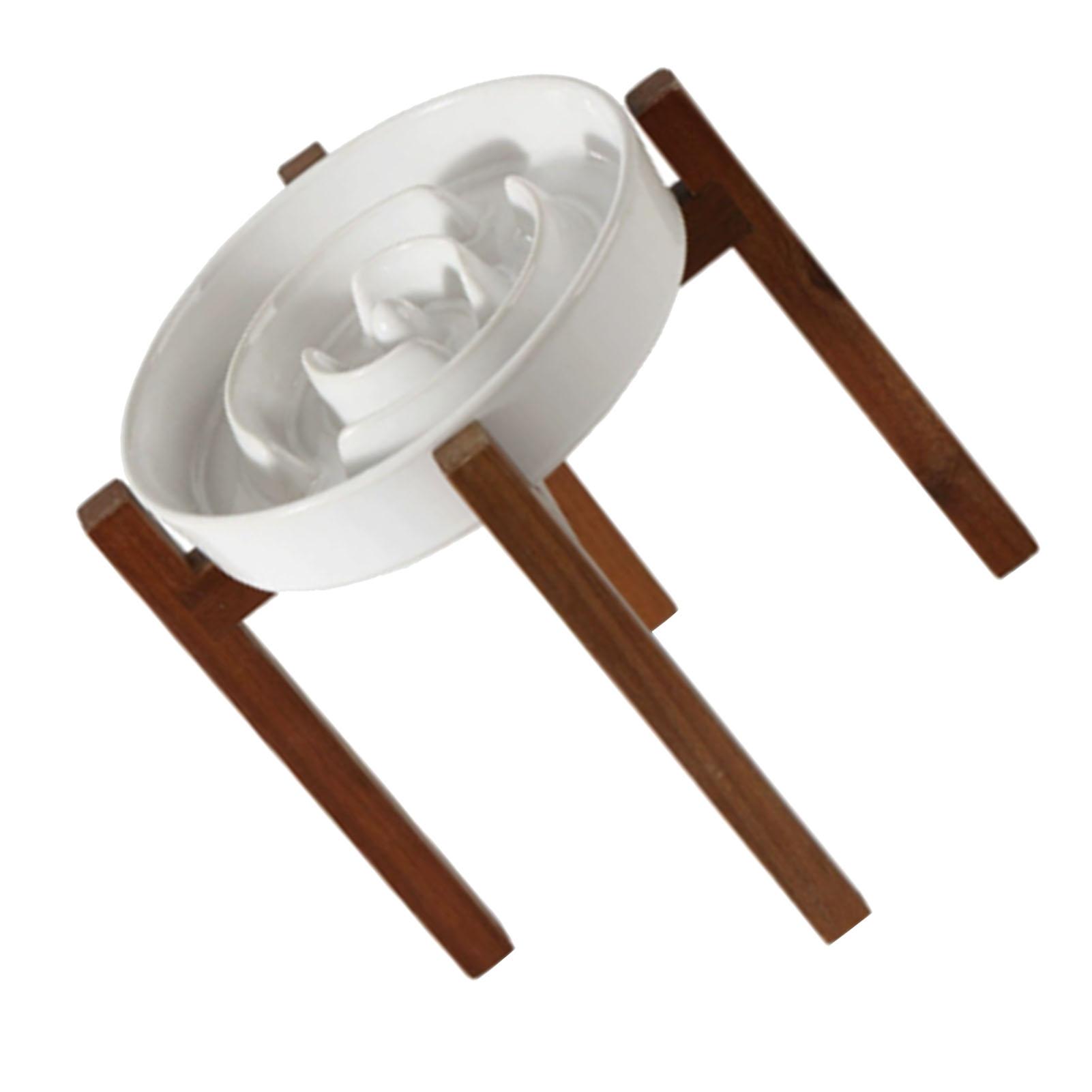 Elevated Slow Feeder Dog Bowl Anti Chocking Ceramic Pet Slow Feeder Dog Bowls for Small Medium Dogs