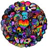 10/30/50pcs Cartoon Coloful Art Aesthetic Stickers Cool Graffiti Sticker Decoration DIY Water Bottle Laptop Phone Diary Decals