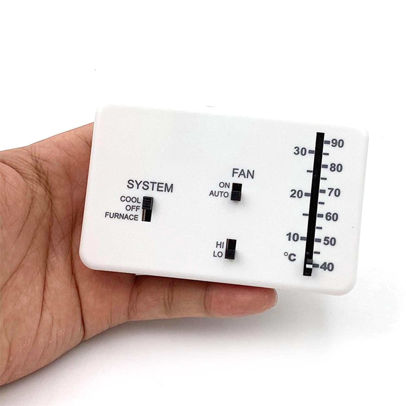 

Термостат для автодома, Аналоговый термостат для автодома Нагрев Охлаждение Замена для Dometic RVs 3106995.032 белый