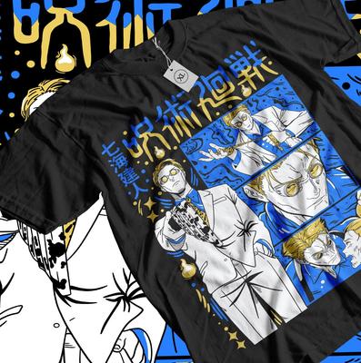 T-Shirt Nanami Kento Jujutsu Kaisen JJK Gojo Satoru Horror Anime Shirt Tutte le Taglie