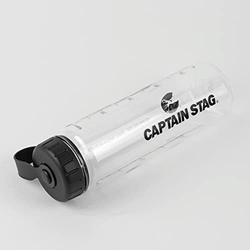 Captain Stag (CAPTAIN STAG) Water Bottle, Sports Bottle, 500ml, Direct Drinking, with Rice Graduations, 3.3 Cups, Black, UE-3379