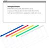 50Pcs Transparent Zip Envelope Plastic Envelopes Pocket Pencil Case Reusable File Bill Document Bag Matching A6 Sheets for Schoo