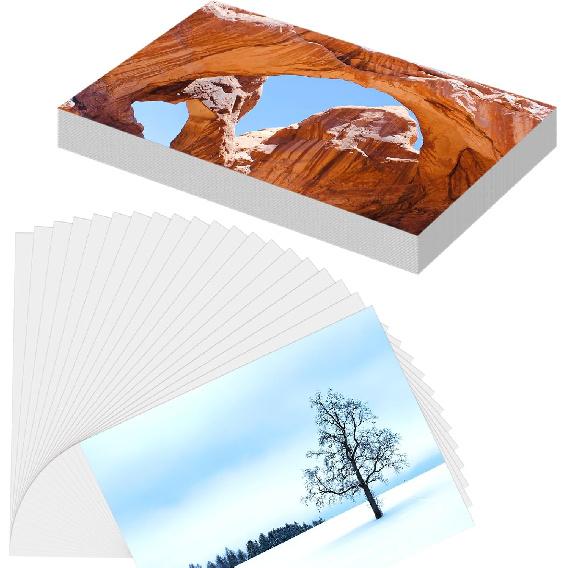 20 Sheets Photo Paper Glossy, 8 * 10 Inch Photo Paper for Printer Picture, Inkjet Printing Picture Paper 180gsm, Suitable for Flyers, Calendars and