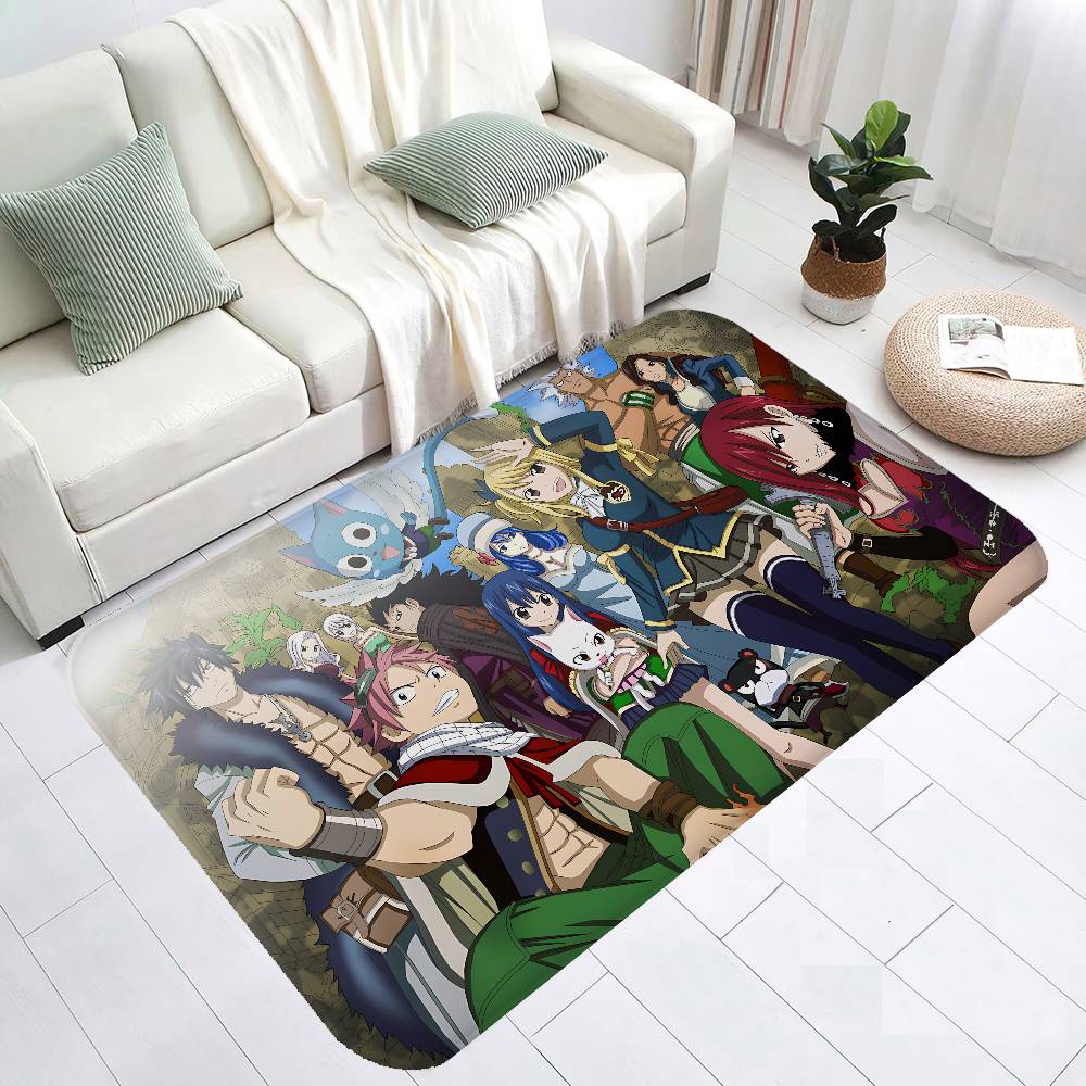 ANIME FAIRY TAIL CARTOON Room Mats Cheaper Anti-slip Modern Living Room Balcony Printed Modern Home Decor