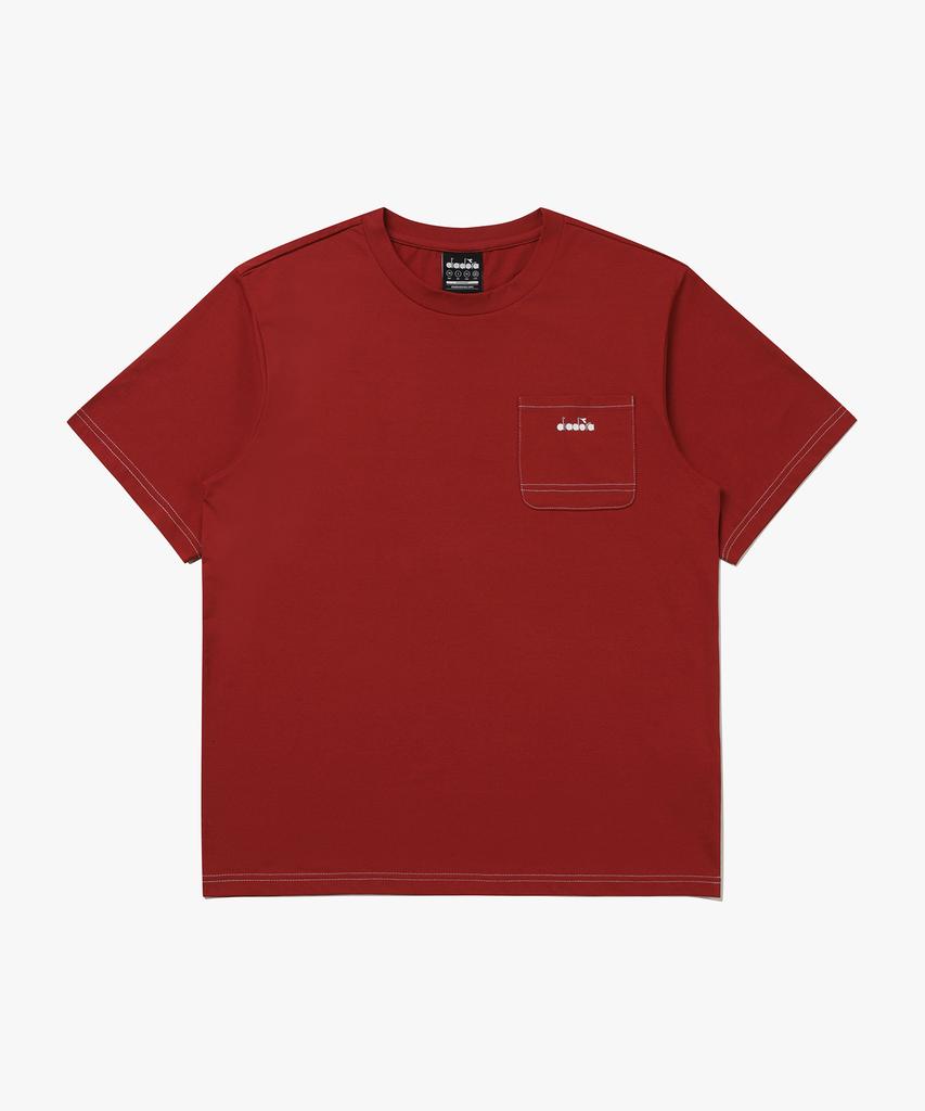 Diadora Airtex Pocket Short Sleeve T-Shirt Red