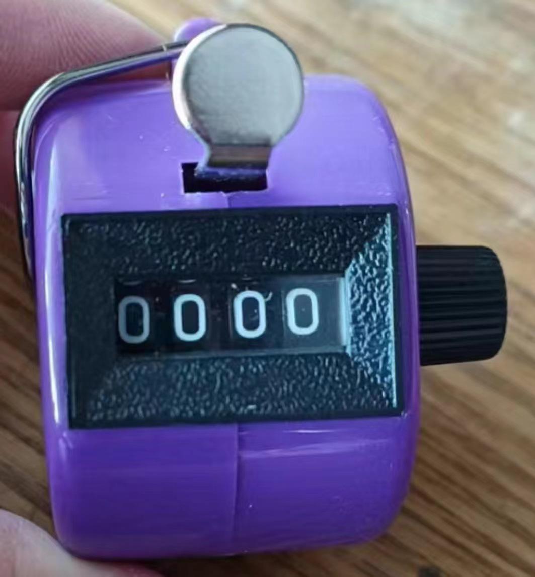 Color Counter: Electronic & Metal Manual Tally Counter фиолетовый