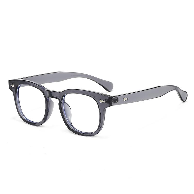 Retro Rivet Square Sunglasses: Classic European & American Style for High-End Fashion