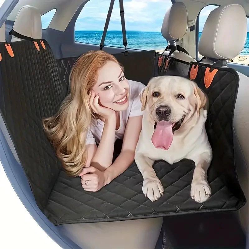 Waterproof & Dirt-Resistant Pet Car Seat Cover for Cats & Dogs - Thickened, Durable Back Seat Mat