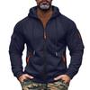 Herren Sweatshirt Hoodie Reißverschluss Armtasche Strickjacke Herren Sport Große Größe Casual Hoodie