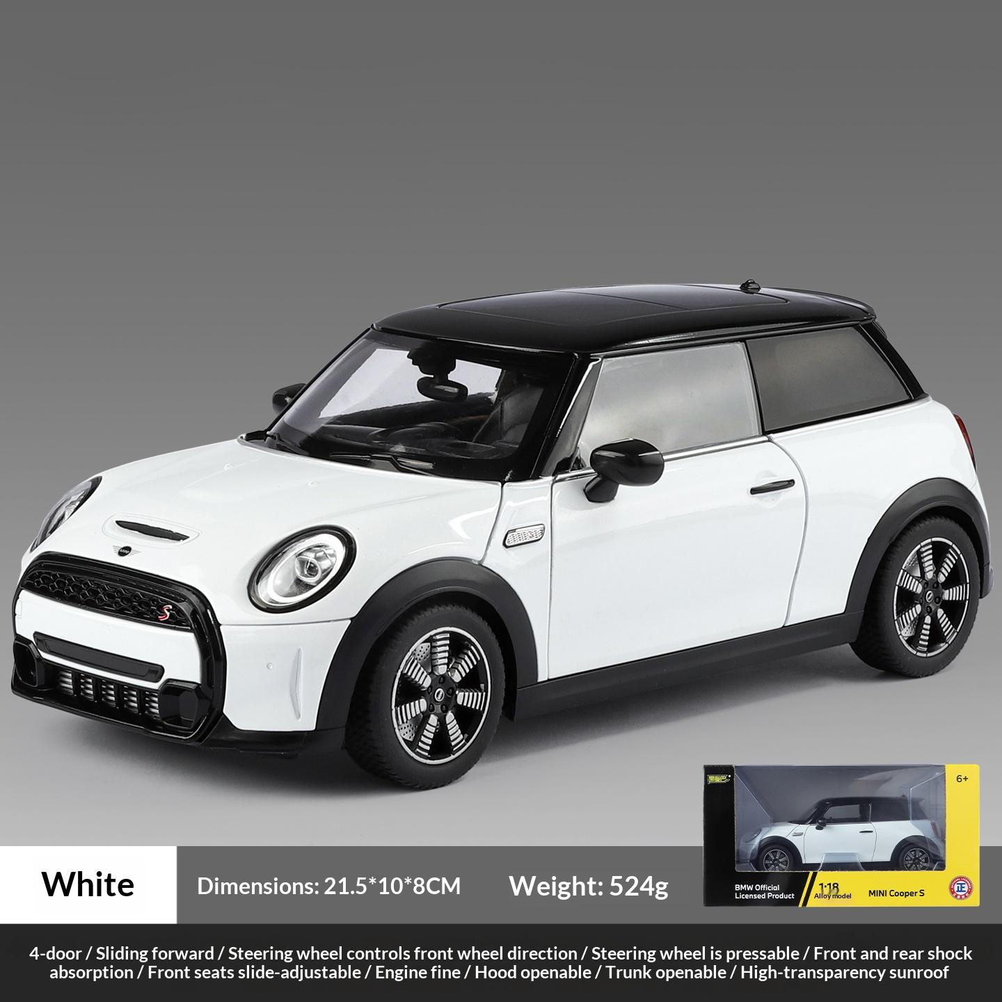 

Large 1/18 BMW MINE Cooper S Alloy Car Model Boy Perfect Gift Collectible Toy Ornament Living Room Decor